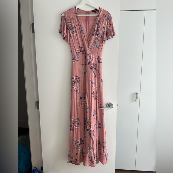 Lulus pink floral maxi dress Size S - Picture 2 of 5